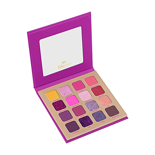 Image of Daily Life Forever52 16 Color Eyeshadow Palette Long Lasting And Easy-To-Blend Multicolor Eye Makeup Palette With Flawless Matte Finish Look - Berry Breeze - 003