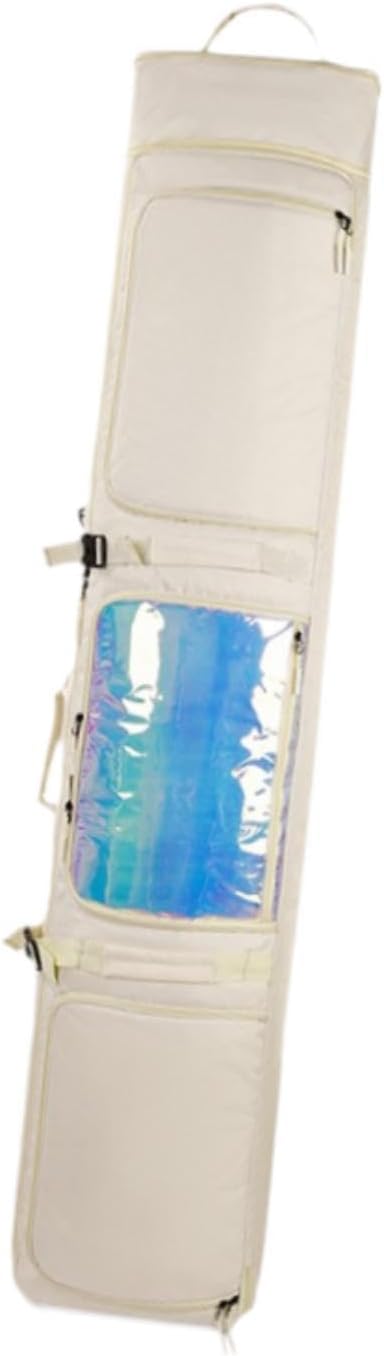 Snowboard Bag Ski Bag Wheeled Adjustable Shoulder Straps Ski Equipment Bag Snowboard Backpack for Outdoor Skiing Snowboarding