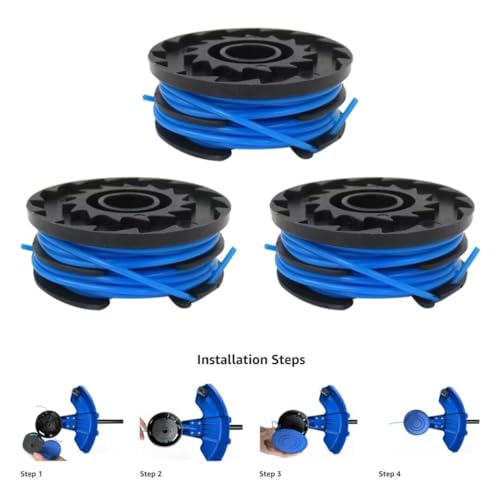 3Pcs Replacement Trimmer Spool Line Fit for Kobalt KST 120X String Trimmer