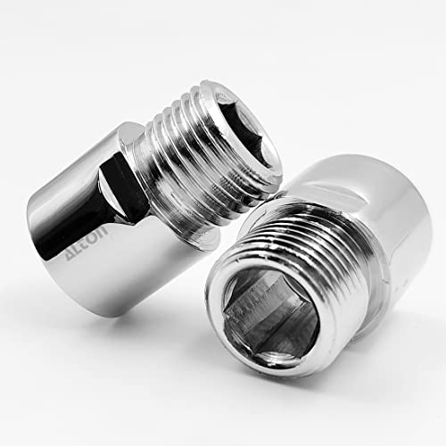Image of ALTON ALD315, Brass 1.5 inch Extension Nipple, Pack of 2, Silver