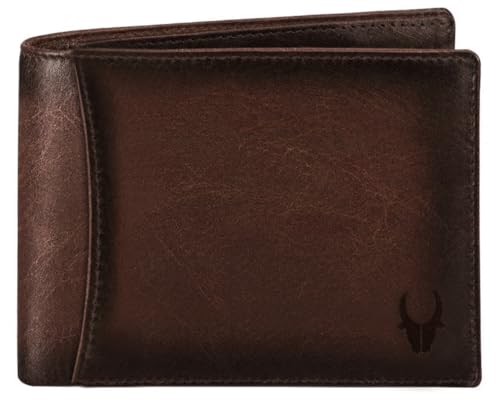 Image of WildHorn Rfid Protected Leather Wallet For Men, Brown Crunch