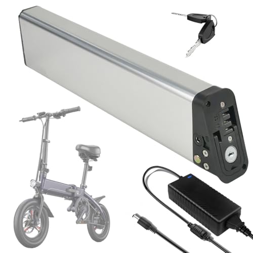 ZXLLAFT Batterie Remplacement 36 V 12 Ah 14 Ah 10,4 Ah Batterie Lithium 48 V 7,8 Ah Batteries Lithium Pliables 48 V avec Chargeur et Port à 3 Trous pour Moteur 250 W - 550 W,36v14ah