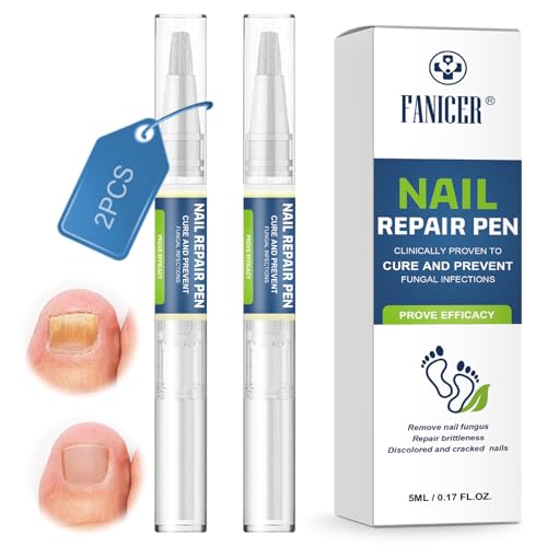 2 Piezas Lápiz para el Cuidado de las Uñas, Bolígrafos para Reparadores de Uñas, Aceite de Cuticulas Uñas, Reparadores de Uñas, Cuidado de Uñas Frágilizadas y Dañadas, Aumentar el Brillo