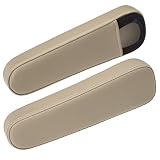 KBH Car Seat Armrest Cover for 2001-2006 Honda CR-V CRV, Seat Arm Rest Protector, 1 Pair, Vinyl Leather Interior Accessories, Beige