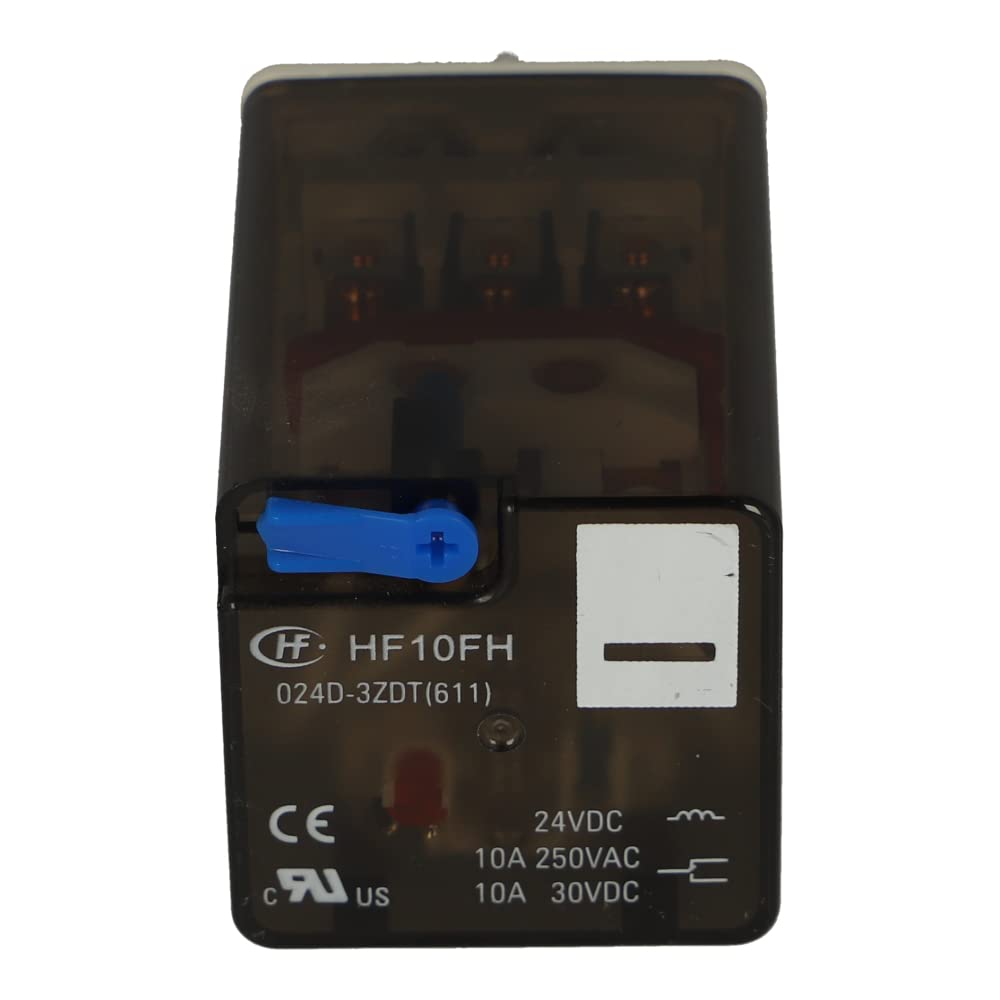 HF10FH024D3ZDT | HF10FH024D3ZDT | HONGFA 3 POLE 11 PIN PLUG IN RELAY 24VDC