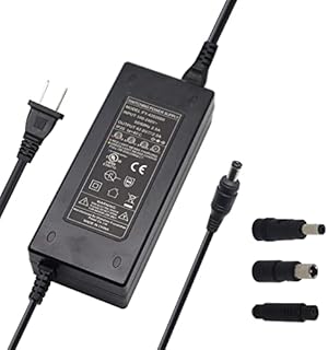 42V 2A Charger Power Supply Adapter for 10S 36V 8Ah-15Ah Lithium Li-ion Battery Pack 5.5 * 2.1mm Round Plug with 5.5*2.5mm /RCA 8mm/Female 3-Pin 8mm Inline Tips Fits Bird & Lime, Lime S, Xiaomi M365