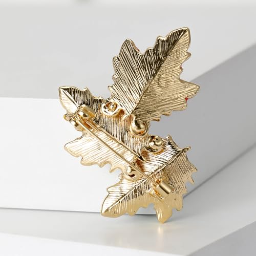 Image of Rhinestone Flower Brooches for Women Enamel Floral Brooch Lapel Pins for Mom Wife Elegant Dress Accessories Mother's Day Jewelry Gifts