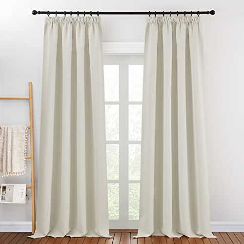 PONY DANCE Thermal Curtain Light Blocking Energy Saving Privacy Protected Drapes for Bedroom Living Room Decoration Nursery Window Treatment - Image 2