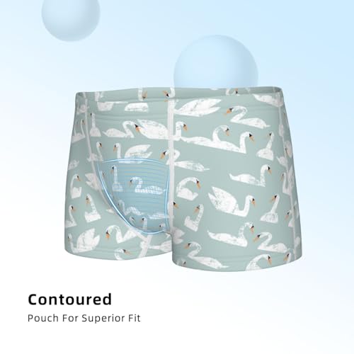 Boys' Cotton Boxer Brief Soft Underwear-White Swan4