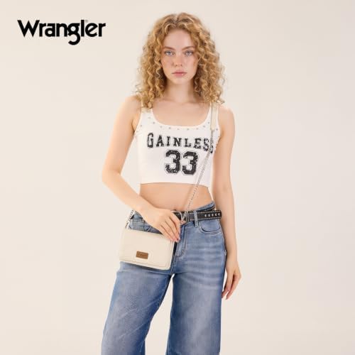 Wrangler Small Flap Crossbody Purse Cute Wallet Purse Ruched Paisley Strap