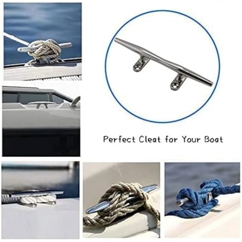 JT-HLM Lot de 2 taquets de bateau en acier inoxydable 316, taquet marin, taquet de bateau de 20,3 cm pour kayak, bateau de pêche – vue 6