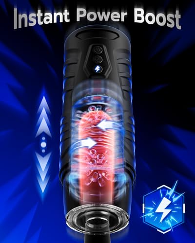 Image of EINSEO AI Sync Male Masturbator Sex Toys for Men - Adult Toy Male Sex Toys with 7 Thrusting & 7 Rotating Modes, Pocket Pussy Hands Free Sex Machine LCD Display with Visual Window & Mounting Base