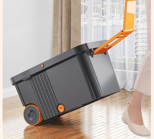 Cubo con fregona giratoria 360° para limpiar sin esfuerzo suelos y azulejos del hogar 8