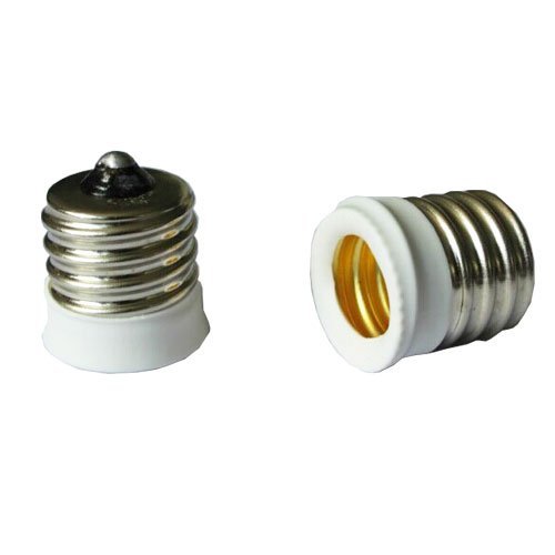 SmartDealsPro® 6-Pack White Intermediate E17 Base to Candle Candelabra E12 Base Light Fixture Bulb Socket Adapter Reducer