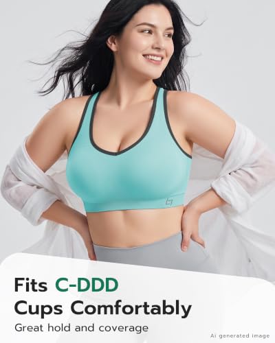 Image of FITTIN Supportive Sports Bra for Large-Bust: 12-Hour Zero-Pressure Comfort
