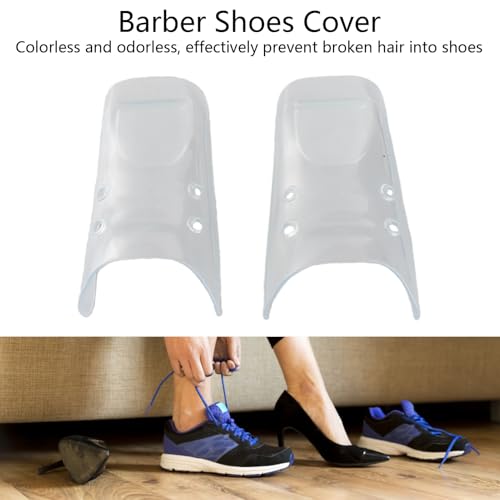 Barber Shoes Cover High Transparent Hair Stylist Shoes Cover Odorless Haircut Shoes Cover Lace Guard image 5