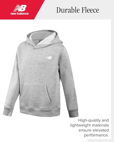 Image of New Balance Boys Shorts Set - 2 Piece Athletic Performance Fleece Hoodie Sweatshirt and Sweat Shorts Sweatsuit Set for Boys