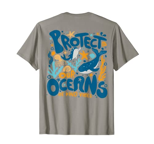 Protege a nuestros océanos Save The Ocean Cute Dolphin Be Vibes Camiseta