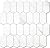 Vamos Tile Long Hexagon Peel and Stick Backsplash Tile - 10 Sheets Stick on Backsplash for Kitchen and Bathroom 12.4 x 12 Inch White Marble Look PVC Self Adhesive Mosaic Wall Tiles