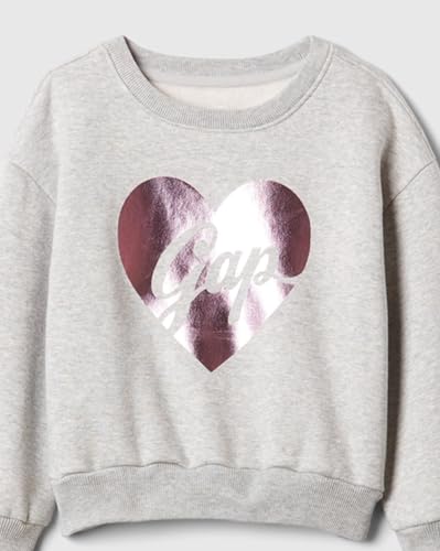 Image of GAP Kids Infants' Relaxed Fit Heathered Sweatshirt and Track Pants Set