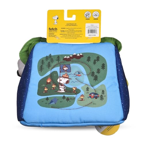 Peanuts for Pets 3-Piece Interactive Dog Toy Set, Burrow Toy, Snoopy & Woodstock Mini Plushes with Squeak Sound & Adventurer Tent with Crinkle Feature, Ideal for Small to Large Dogs - Thumbnail 2