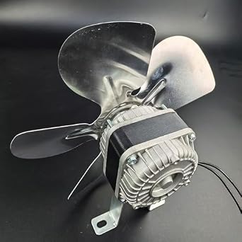 Condenser Fan AC Motor YZF18-25 10-inch Fan Blades and 3.31-inch high Steel Support 3-piece Set Combination