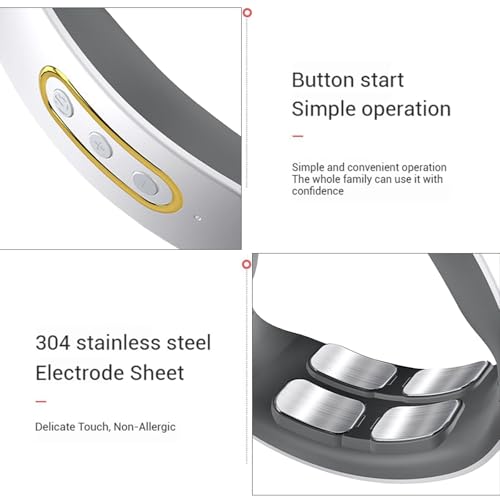 Masajeador Cervical,Masseur Electrique de Cou Nuque,6 Modos y 9 Niveles con Función de Calentamiento,Masajeador Cuello Cervical,para Uso Doméstico en Oficina - imagen 3