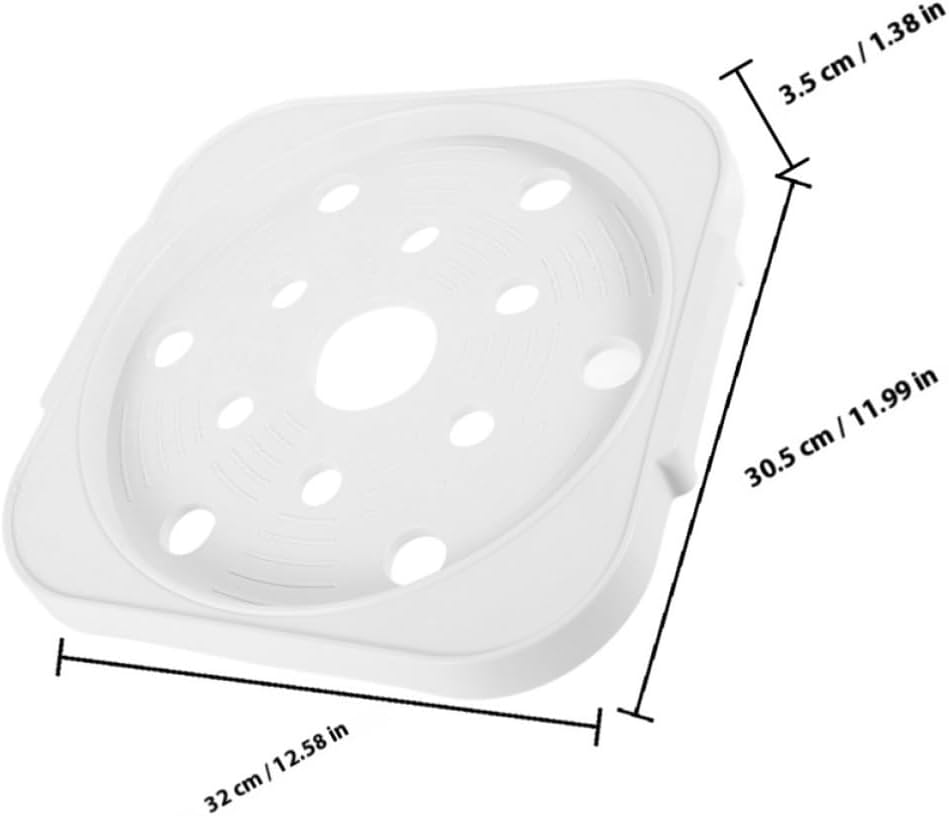 COLLBATH 2pcs Propane Cylinder Base with Casters, White PP Plastic