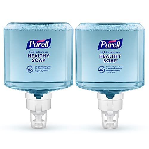 PURELL Brand CLEAN RELEASE Technology (CRT) HEALTHY SOAP High Performance Foam, Fragrance Free, 1200 mL Refill for PURELL ES8 Automatic Soap Dispenser (Pack of 2) - 7785-02
