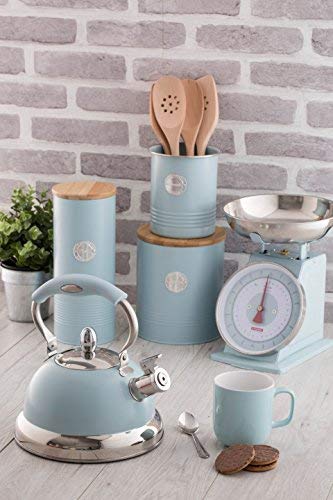 Typhoon Living Airtight Coffee Storage Canister With Bamboo Lid, 1 Litre, Blue #TOP5