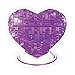 3D Crystal Puzzle - Heart (Purple): 46 Pcs