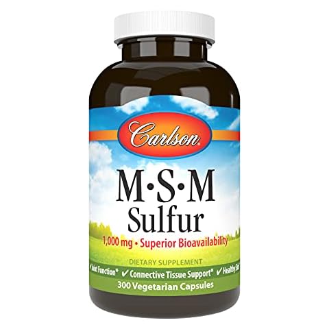 Carlson M-S-M Sulfur Supplements Cover