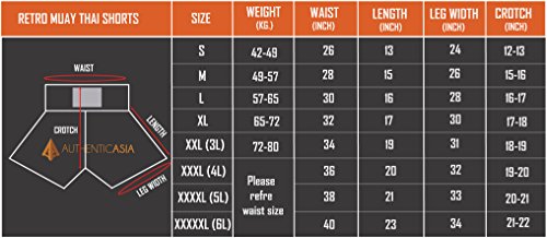 Pantalones cortos de boxeo Muay Thai Lumpinee, Infantil mujer niña Niños hombre, color blanco/negro, tamaño XX-Large