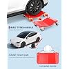 4 Pack Car Wheel Dolly, 6000 Lbs Car Moving Dolly, Wheel Dolly Car Tire Stake, Heavy-Duty Car Tire Dolly Cart Moving Cars, Trucks, Trailers, Motorcycles, and Boats, Red
