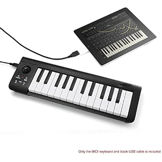 WKLIANGYUANPING Clavier de Piano Compact à 25 Touches USB MIDI Contrôleur de Clavier - Les Beatles, Paul McCartney, John Lennon, RIngo Starr, George Harrison WKLIANGYUANPING Clavier de Piano Compact à 25 Touches USB MIDI Contrôleur de Clavier – Image 3