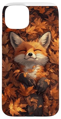 ���킢�������Ă���L�c�l�̍g�t Cottagecore Aesthetic �X�}�z�P�[�X iPhone 15 Plus �p