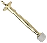 National Hardware N830-146 4" Polished Brass Door Stop
