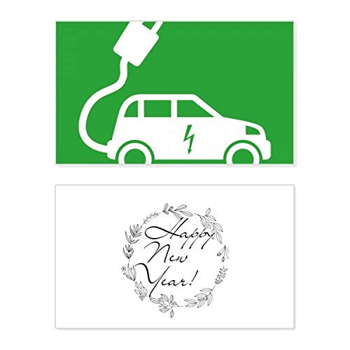 Tarjeta de Año Nuevo conmemorativa y ecológica de estilo Plug Energy