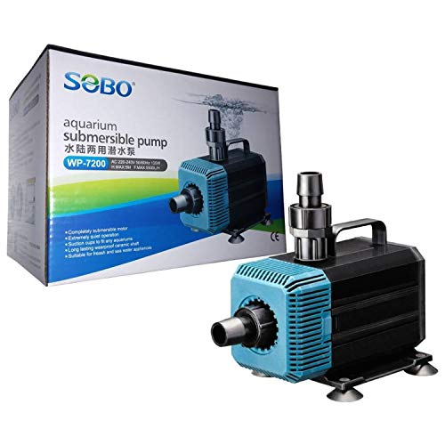 Image of JAINSONS PET PRODUCTS Sobo WP-7200 Aquarium Water Pump - 135W, 5500L /H | Quiet, Energy Saving | For Marine & Freshwater, Waterfalls, Fountains, Skimmers, Multi-Tank Setup | 5m Head Height