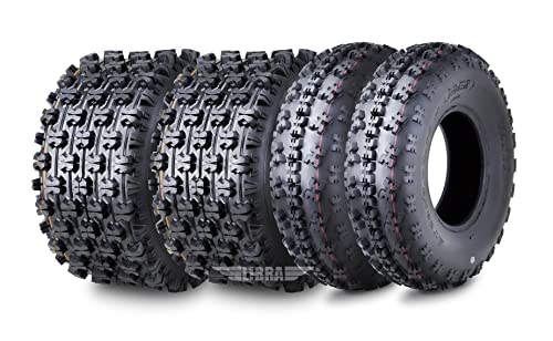 WANDA Set 4 Sport ATV Tires 23x7-10 Front & 22x11-9 Rear GNCC (Grand National Cross Country) Race Tires 10063/10092