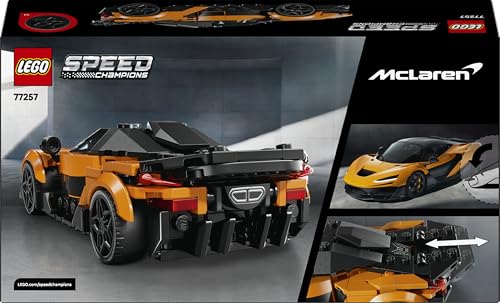 Speed Champions McLaren W1 Macchina Giocattolo - Modello di Auto con Minifigure da Collezione del Pilota - Idea Regalo di Compleanno per Bambini da 9 Anni in su Fan degli Sport Motoristici 77257 - Lego - Immagine 10