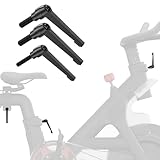 Crostice Replacement L Handle 3 Pack Compatible with Peloton Original Bike & Bike+, All Metal for Bike Seat Handle Slider & Screen Riser, Accessories Adjustment Grip Parts -Full Pack