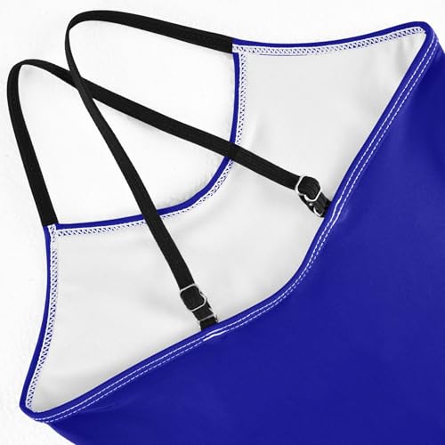 Dark Blue Girls' One Piece Swimsuits Beach Swimwear Bathing Suit for Beach 3-10 Years4