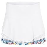Lucky In Love Women's Tennis Playing in Paradise Long Aegean Dreams Skirt (X-Large) White
