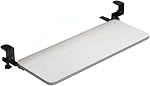 Clamp On Keyboard Tray - Height Adjustable Ergonomic Slide-Out Computer Keyboard Stand - 20.5 x 9.8 Inch - Clamp-On Design for Easy Use - Perfect for Home Office and Study
