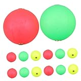 Kisangel 30個 フロートボール 釣り用浮き輪 フォーム製浮き 釣り用ビーズ 目立色設計 高浮力 耐水性