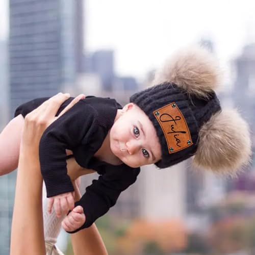 Custom Baby Beanies for Boys Girls, Personalized Winter Hats Knitted Caps for Toddlers Kids Men Women4