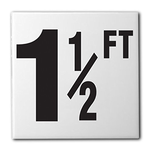 Ceramic Swimming Pool Waterline Depth Marker 