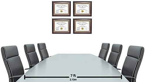 Creative Picture Frames 8.5X11Mh Mahogany Finish Diploma Frame Displays 8.5 By 11-Inch Certificate, Graduation, University, Diploma Frames With Stand & Installed Wall Hanger