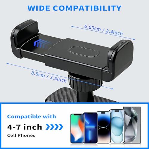 Image of Magnetic Phone Holder for Gym- 360 Adjustable Strong Magnet Phone Mount for Video Recording, Compatible with iPhone, Android, All Smartphones, Gym Accessories for Men& Women
